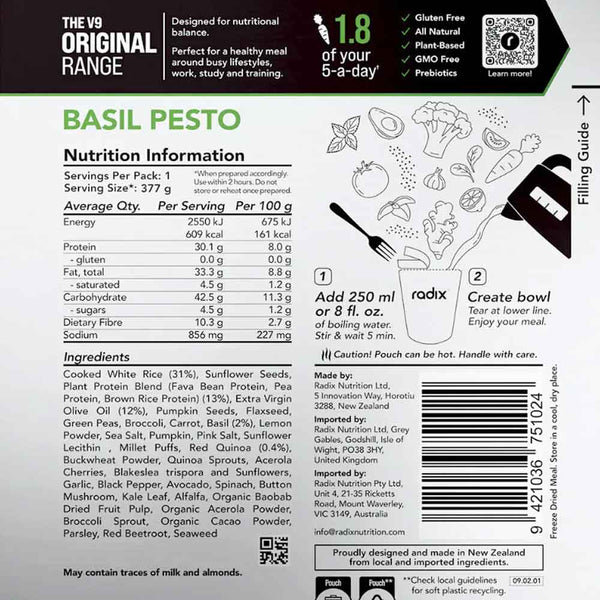 Plant-Based Basil Pesto Meal