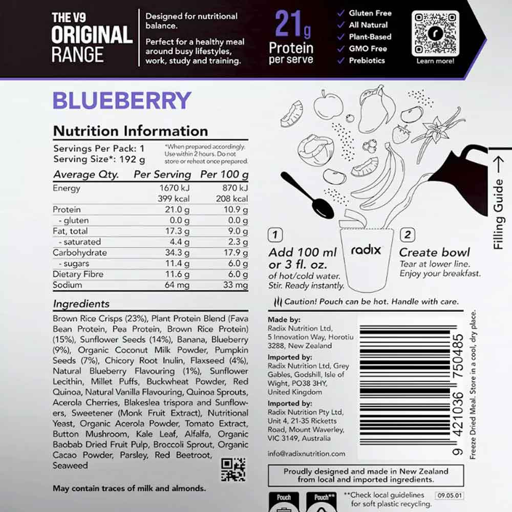 Blueberry Breakfast Meal