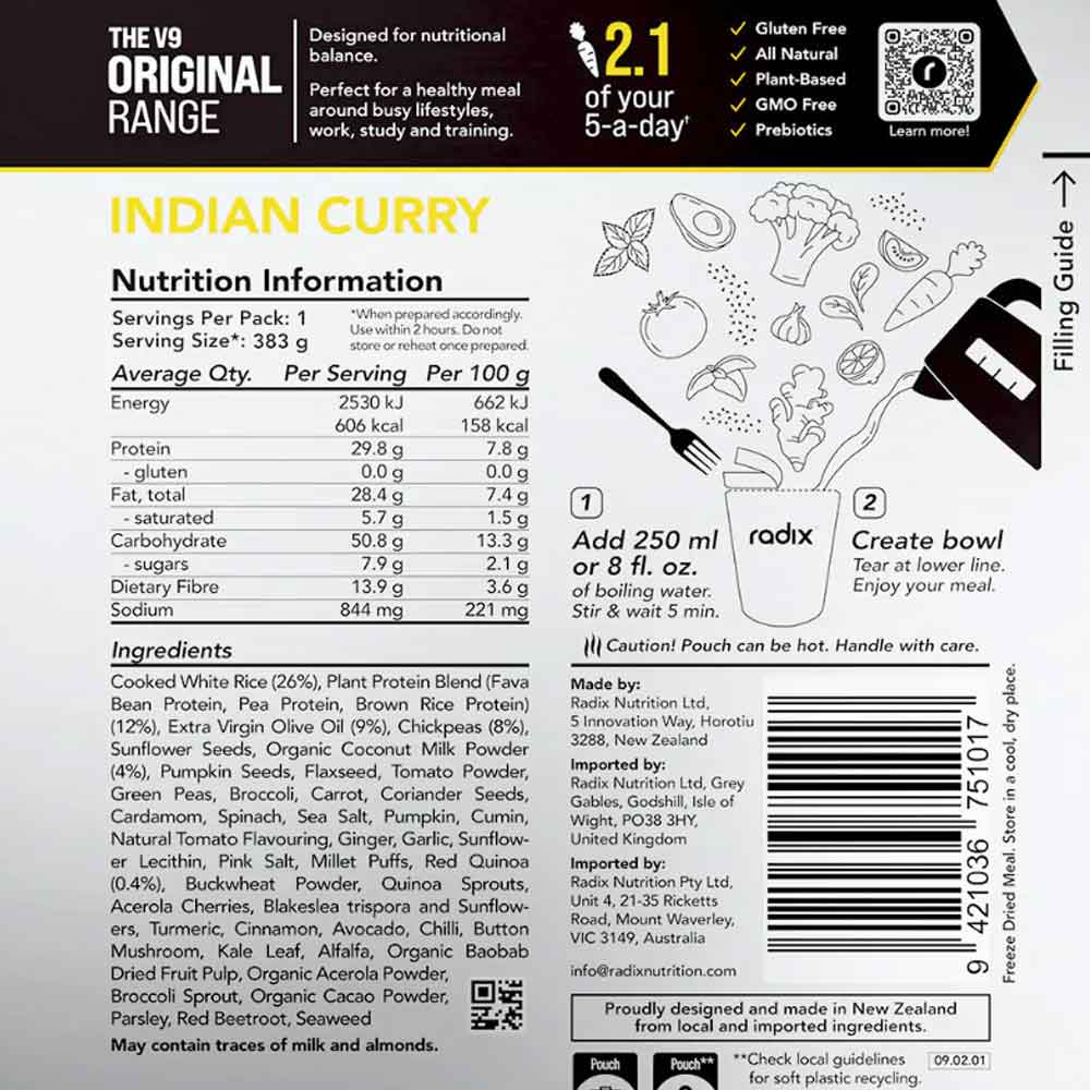 Plant-Based Indian Curry Meal