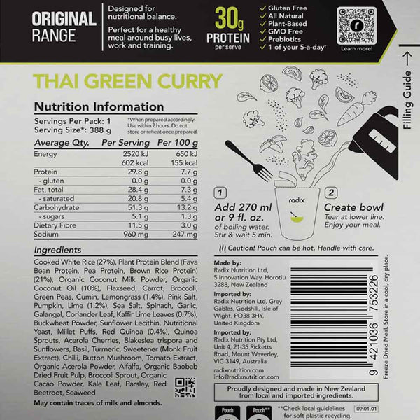 Plant-Based Thai Green Curry Meal